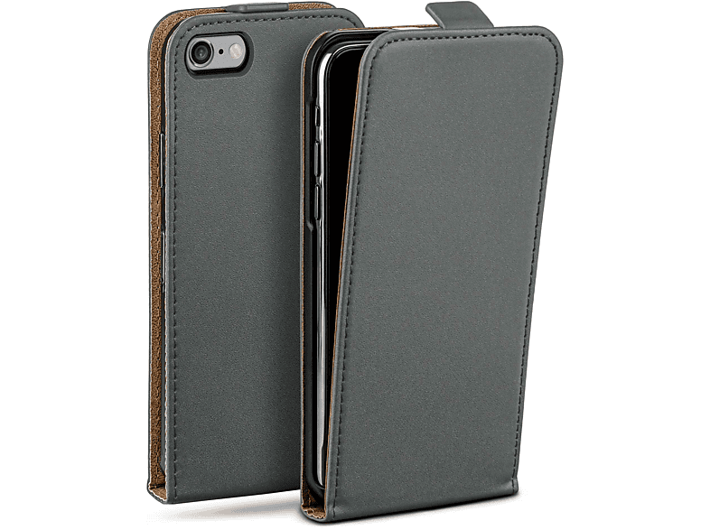 MOEX Flip Case, Flip Cover, Apple, iPhone 6s Plus, Anthracite-Gray