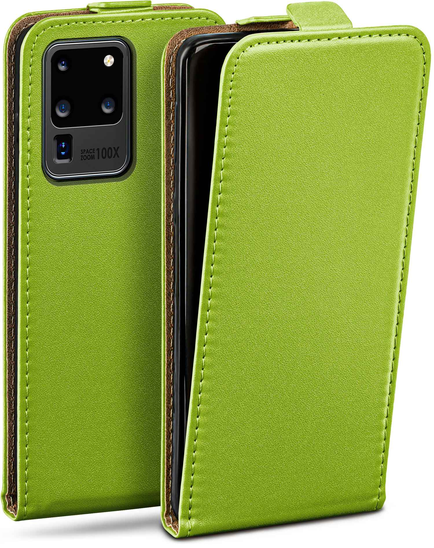 Ultra, Flip Lime-Green MOEX S20 Cover, Samsung, Case, Flip Galaxy