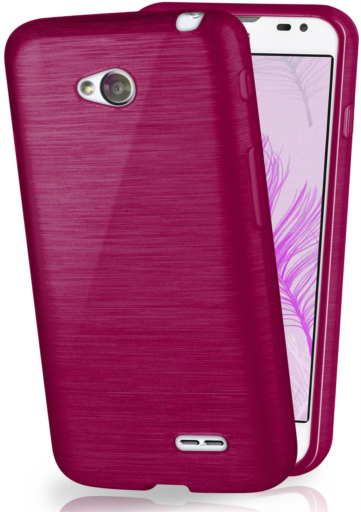 LG, Brushed MOEX Case, Backcover, Purpure-Purple L65,