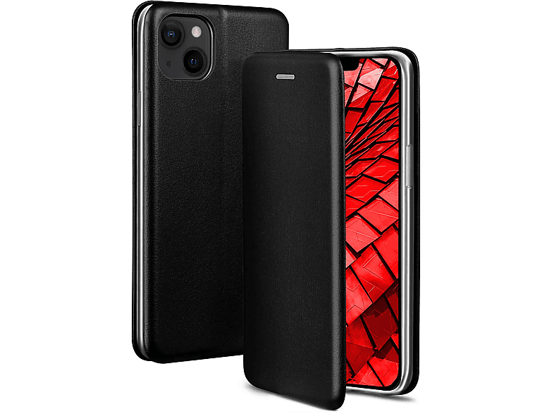 ONEFLOW Business Case, Flip Cover, Apple, iPhone 14, Tuxedo Black