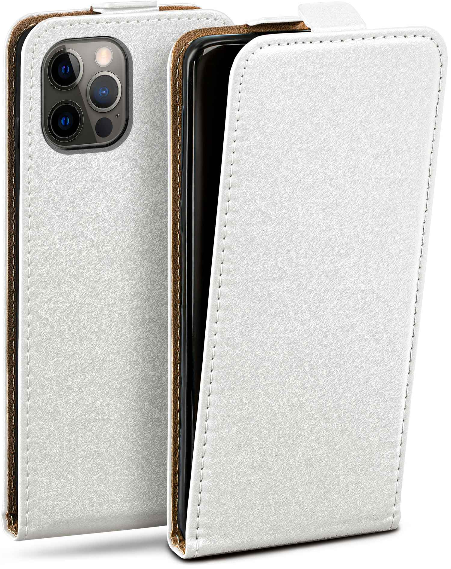MOEX iPhone Cover, Case, Pearl-White Flip Apple, Pro, 12 Flip