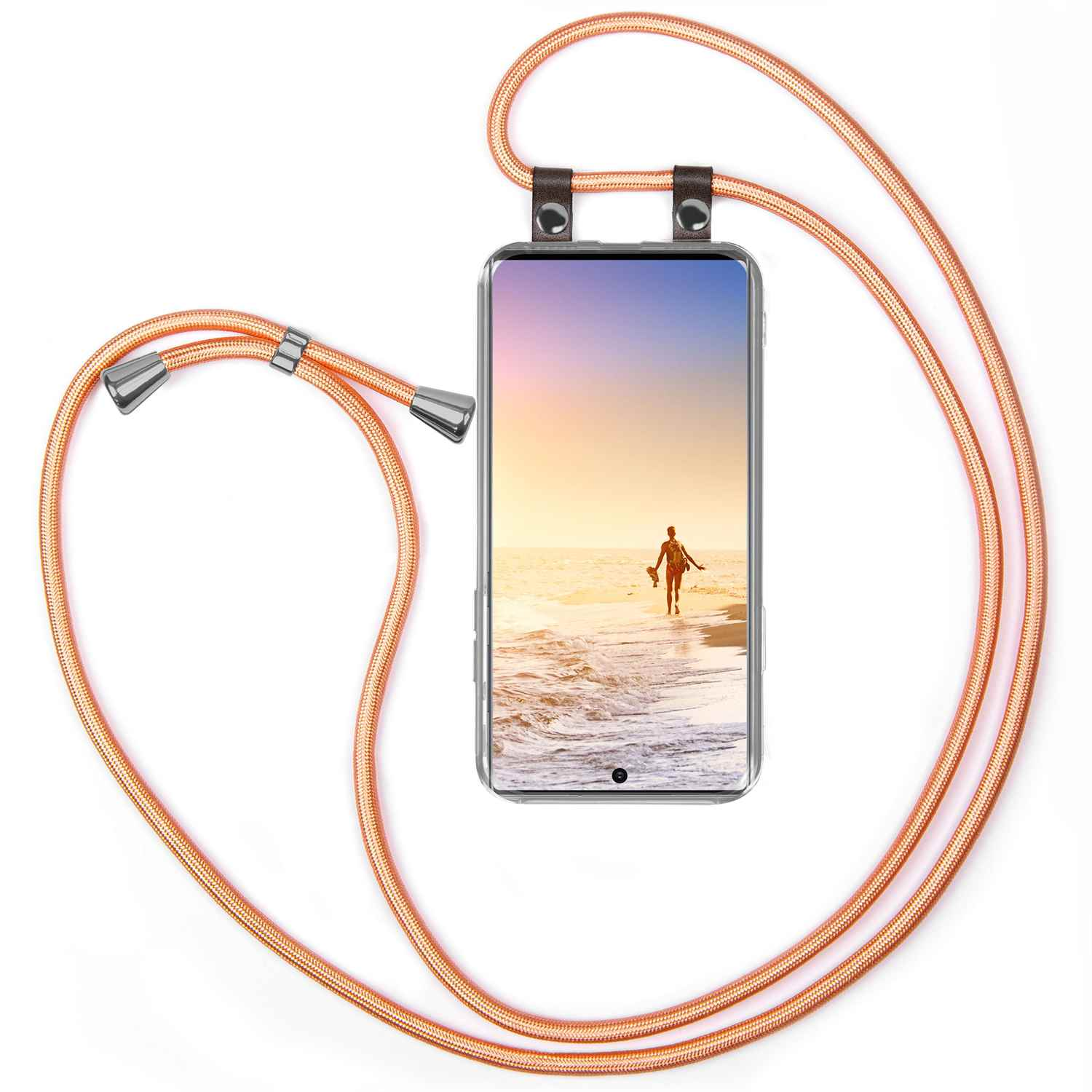Samsung, Shiny Note 10 Backcover, Handykette, Galaxy Plus, Coral MOEX