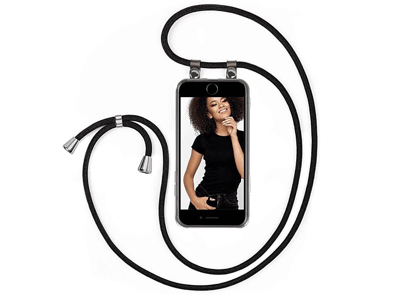 Handykette, 2. MOEX Generation Backcover, SE (2020), iPhone Schwarz Apple,