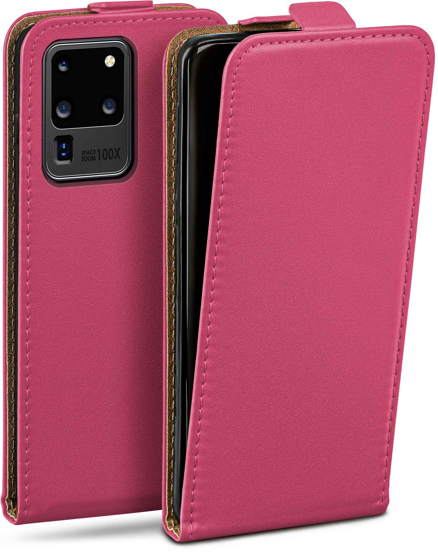 MOEX Flip Case, Samsung, Ultra, Berry-Fuchsia Galaxy Flip Cover, S20