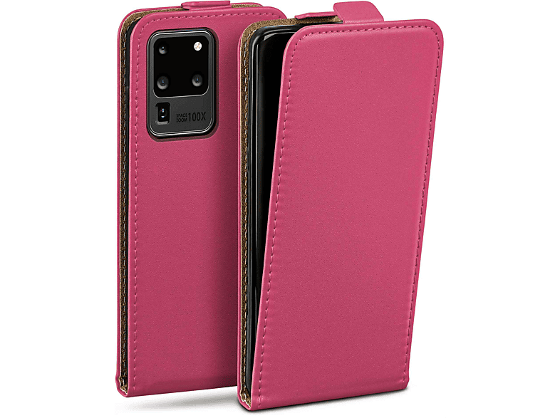 S20 Flip Cover, Berry-Fuchsia Galaxy Ultra, MOEX Samsung, Flip Case,