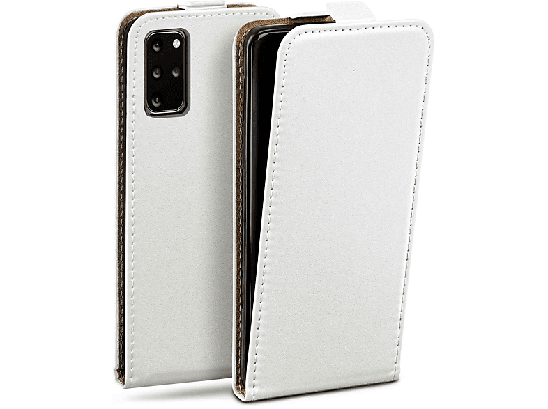 MOEX Flip Case, Flip Cover, Samsung, Galaxy S20 Plus, Pearl-White