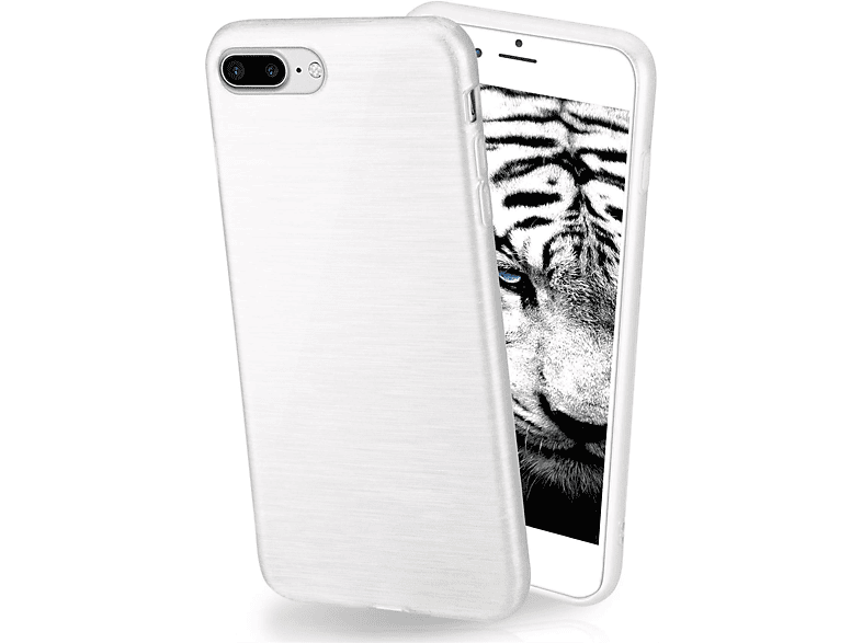 MOEX Brushed Case, Backcover, Apple, iPhone 7 Plus, Pearl-White