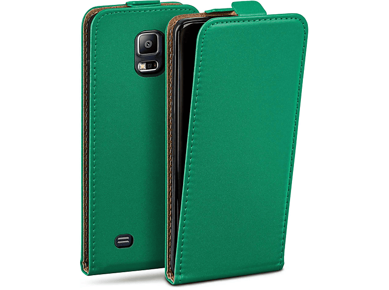 MOEX Flip Case, Flip Cover, Samsung, Galaxy S5 Neo, Emerald-Green