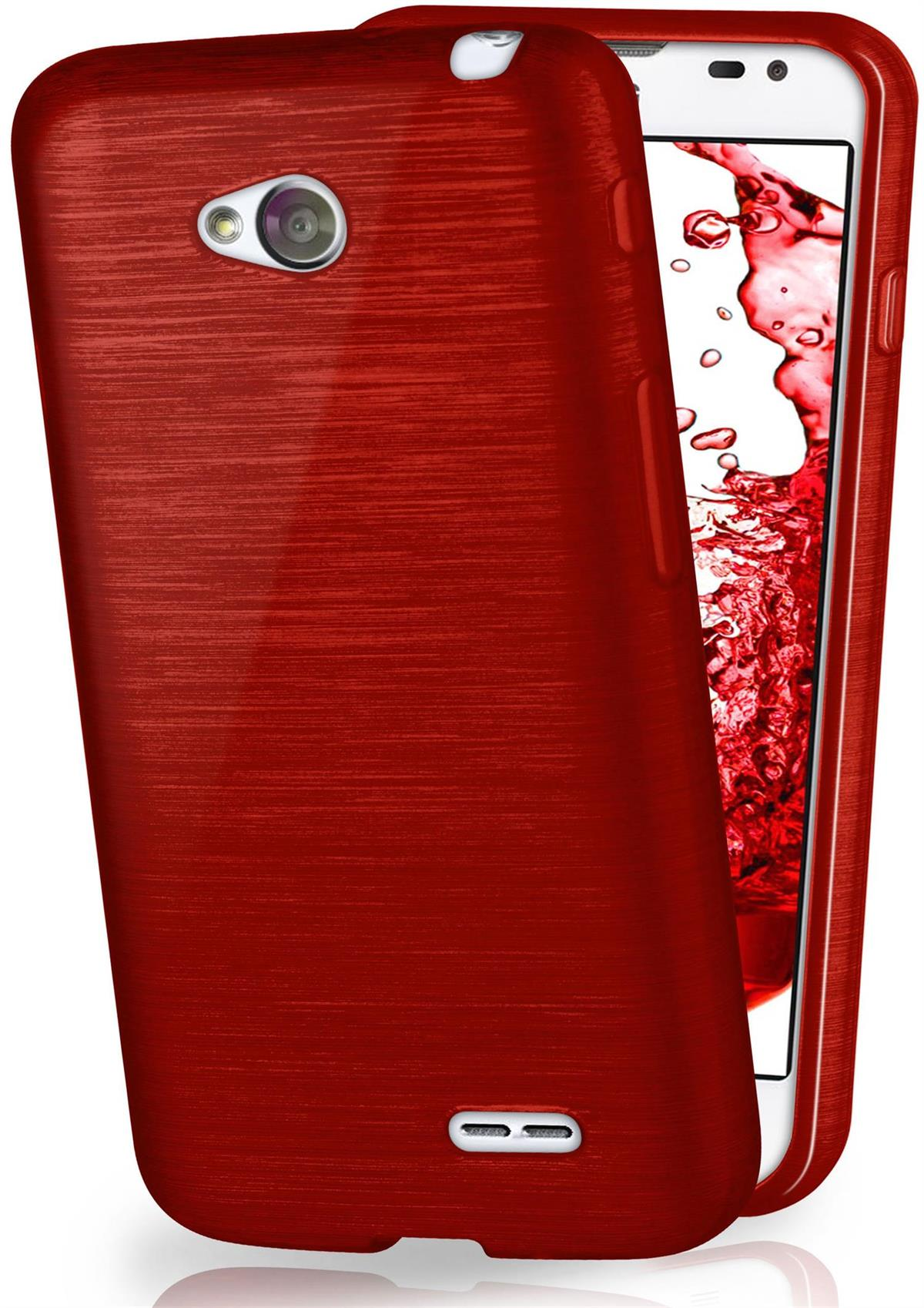 MOEX Brushed Case, Backcover, Crimson-Red LG, L65