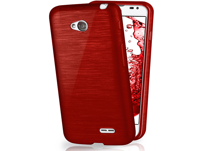 MOEX Brushed Case, Backcover, LG, L65, Crimson-Red