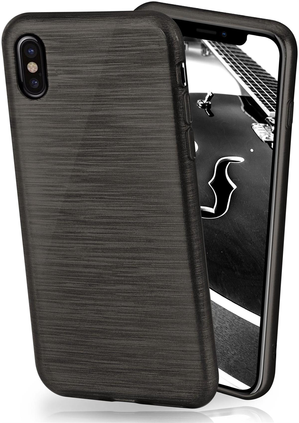 Brushed Backcover, Onyx-Black Apple, X, MOEX iPhone Case,