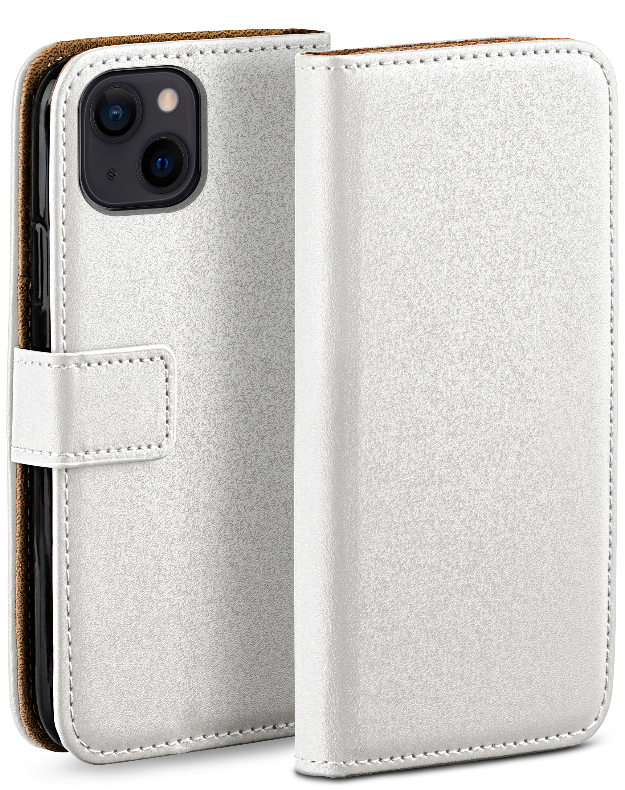 14 Bookcover, Pearl-White Case, Plus, MOEX Book Apple, iPhone