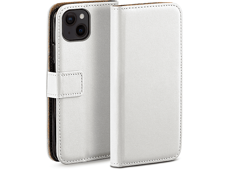 MOEX Book Case, Bookcover, Apple, iPhone 14 Plus, Pearl-White