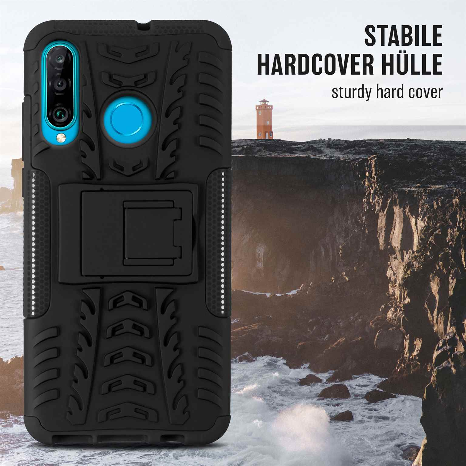 Case, Backcover, Obsidian Tank Huawei, P30 Lite, ONEFLOW