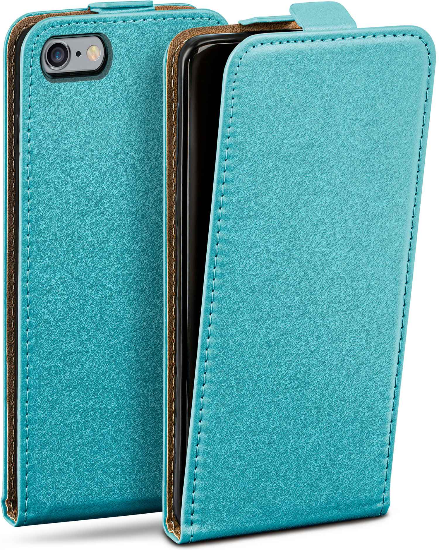Flip iPhone Aqua-Cyan Apple, Case, Cover, 6s, MOEX Flip