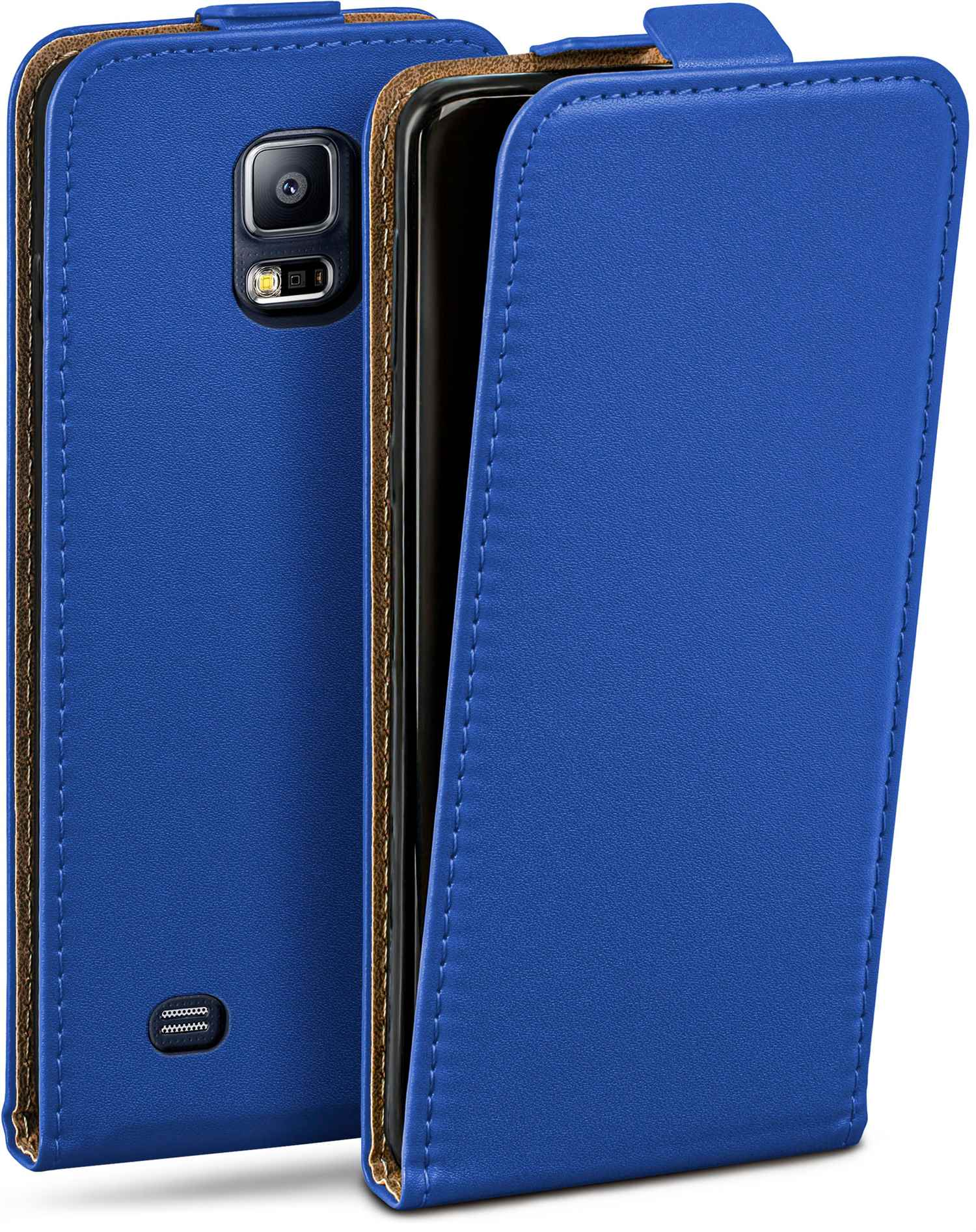 MOEX Galaxy Flip S5, Flip Samsung, Case, Royal-Blue Cover,