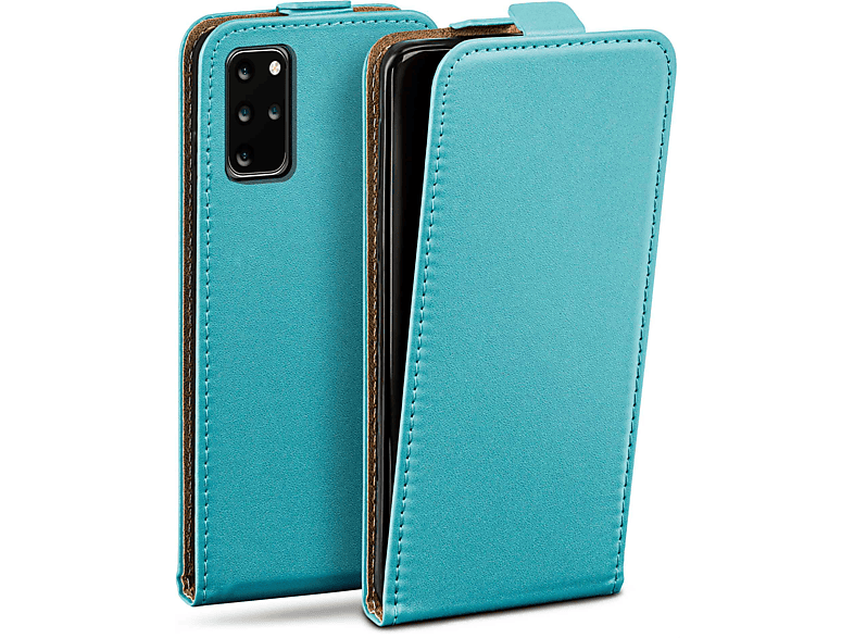 MOEX Flip Case, Flip Cover, Samsung, Galaxy S20 Plus, Aqua-Cyan | Flipcover