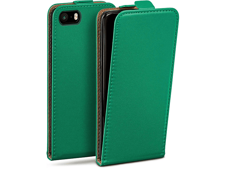 MOEX Flip Case, Flip Cover, Apple, iPhone 5s, Emerald-Green