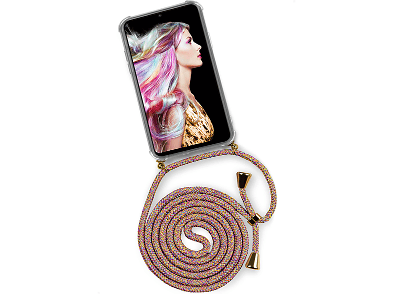 ONEFLOW Twist Case, Backcover, Huawei, P30 Lite New Edition, Sunny Rainbow (Gold)