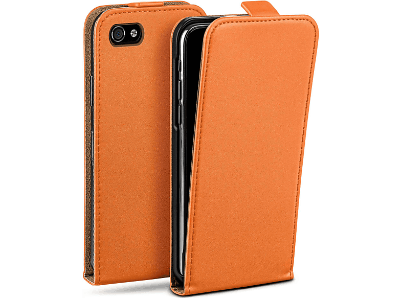 MOEX Flip Case, Flip Cover, Apple, iPhone 4S, Canyon-Orange