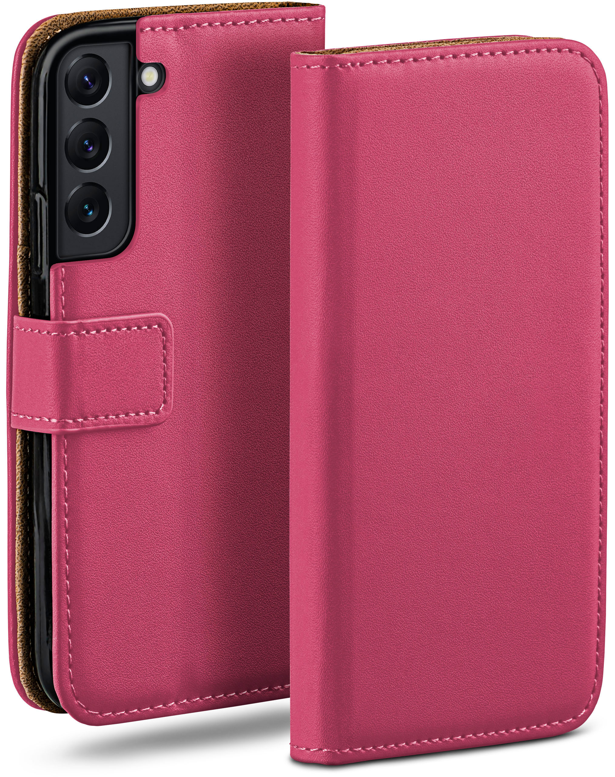 Berry-Fuchsia MOEX Samsung, Galaxy S22 Plus, Case, Book Bookcover,