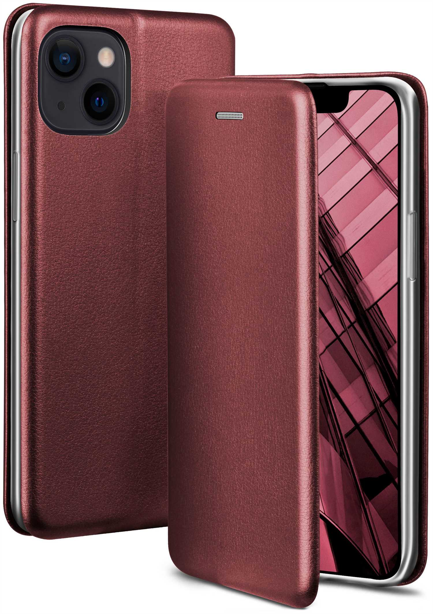 ONEFLOW Business Case, Flip Burgund Red 13 - mini, iPhone Apple, Cover