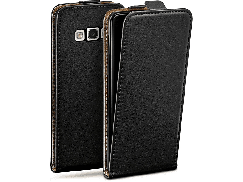 Deep-Black Flip Flip Samsung, Galaxy Case, S3, MOEX Cover,