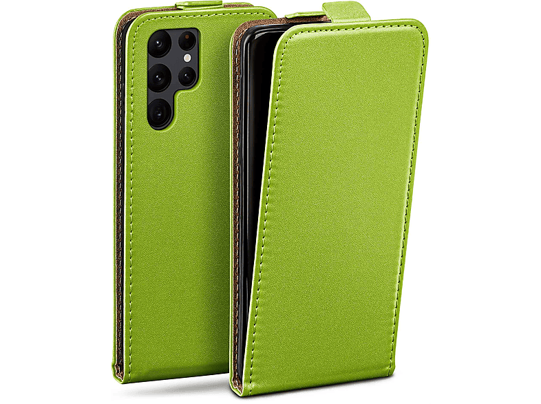 MOEX Flip Case, Flip Cover, Samsung, Galaxy S22 Ultra, LimeGreen