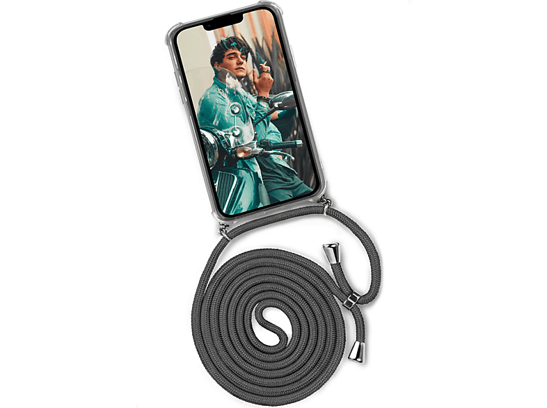 ONEFLOW Twist Case, Backcover, Apple, iPhone 13 mini, Cool Elephant (Silber) | Handyketten