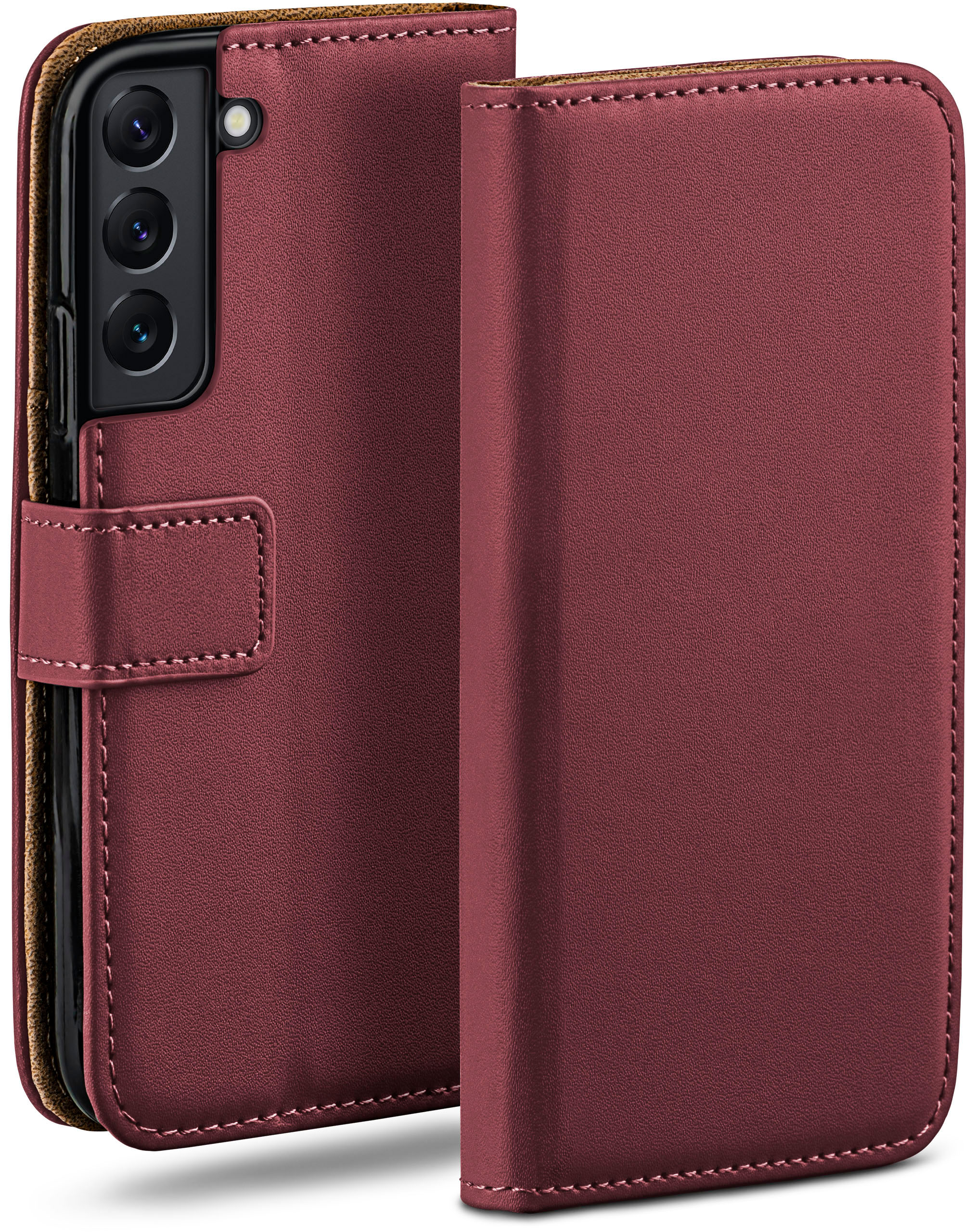 Galaxy Book Bookcover, Case, Samsung, S22, Maroon-Red MOEX