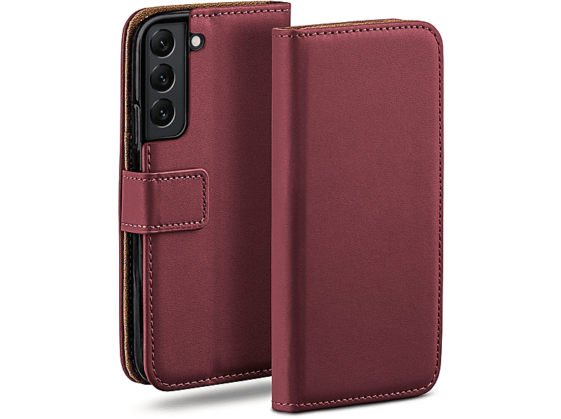MOEX Book Case, Bookcover, Samsung, Galaxy S22, Maroon-Red
