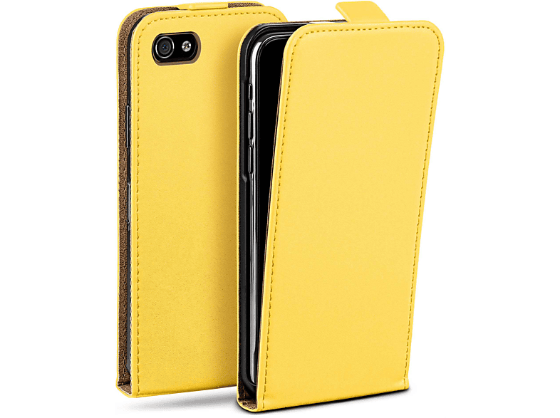 MOEX Flip Case, Flip Cover, Apple, iPhone 4, Acid-Yellow