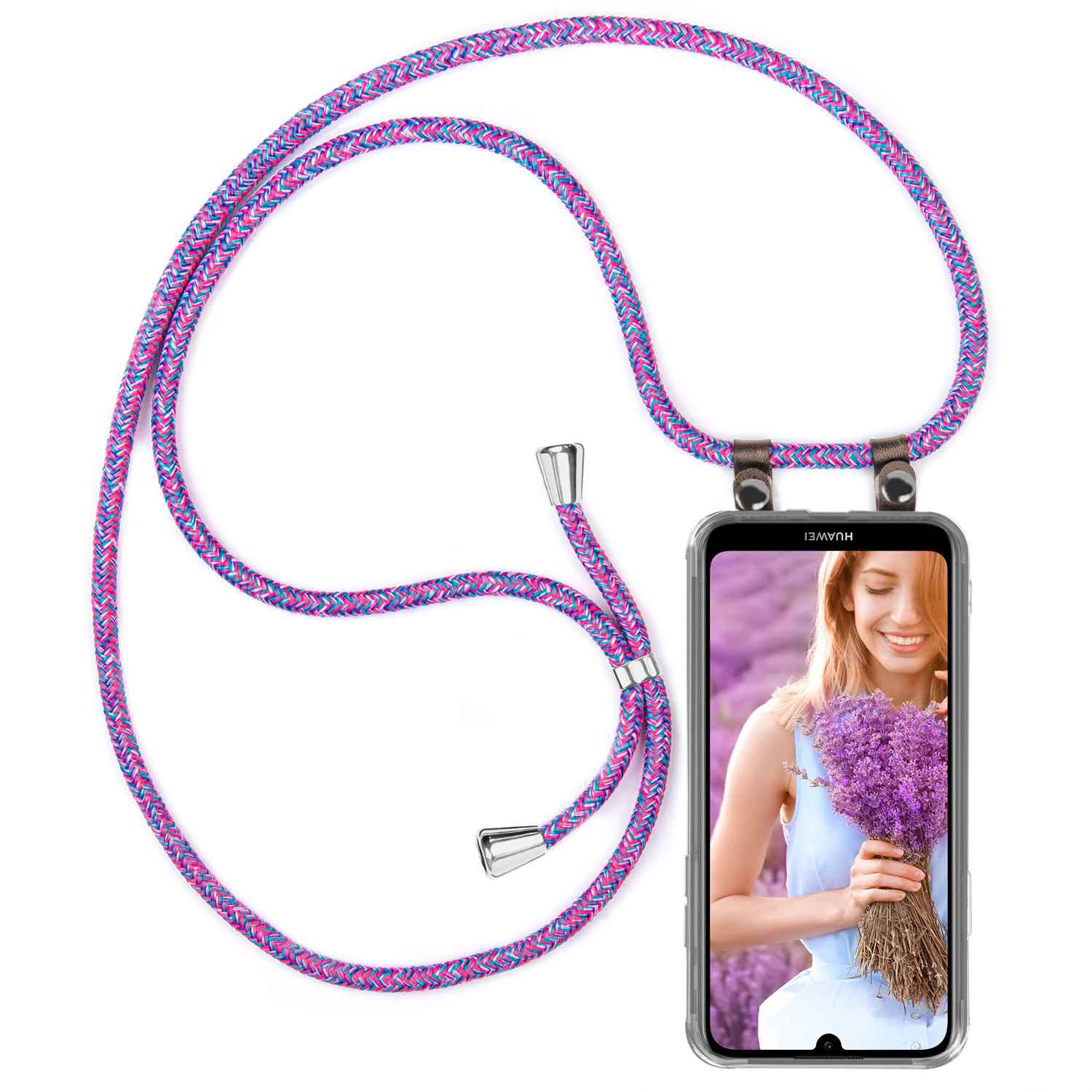 MOEX Handykette, Backcover, Y7 Lila Pink (2019), Huawei