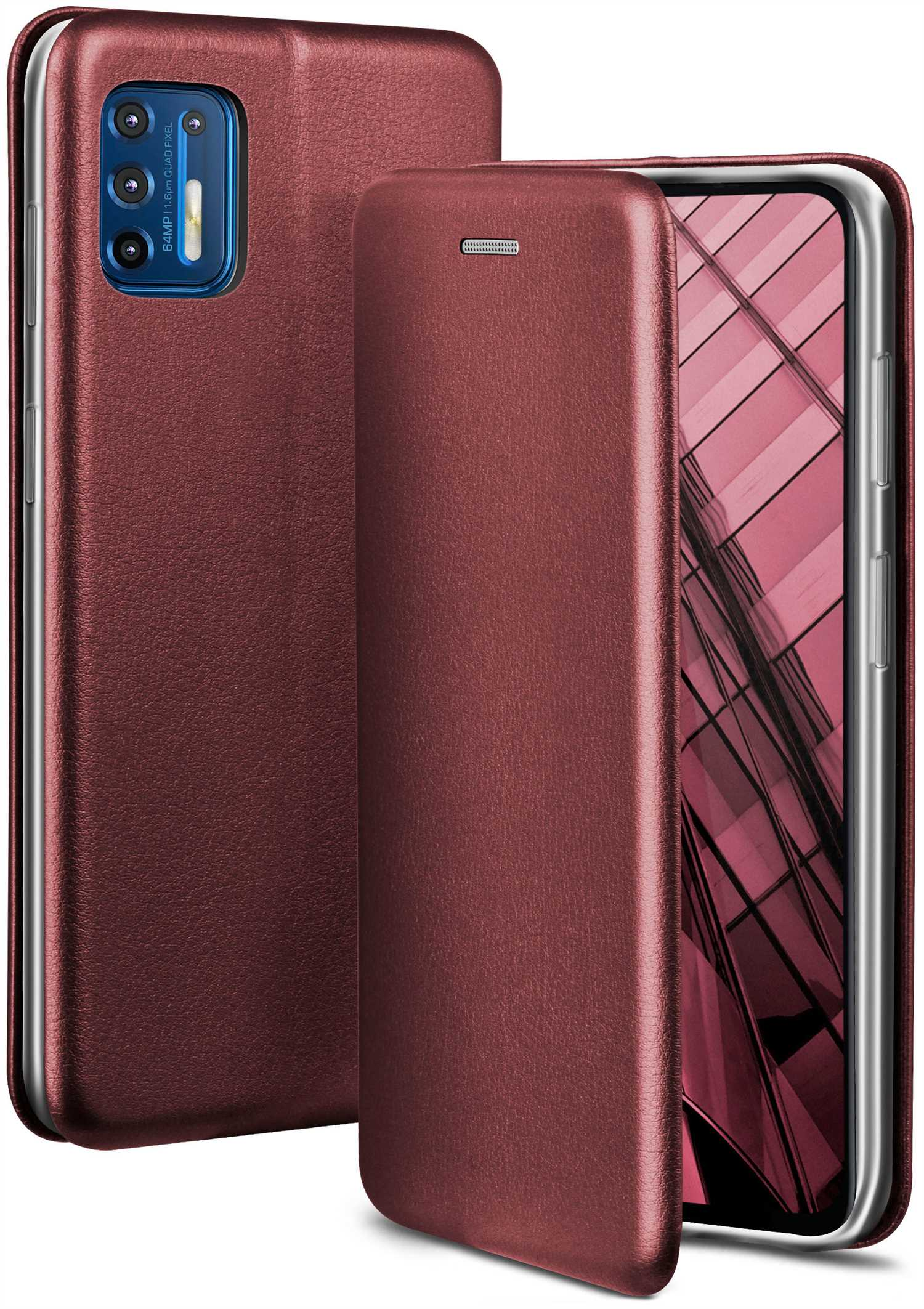 ONEFLOW Business Cover, Moto G9 Flip - Motorola, Plus, Red Case, Burgund