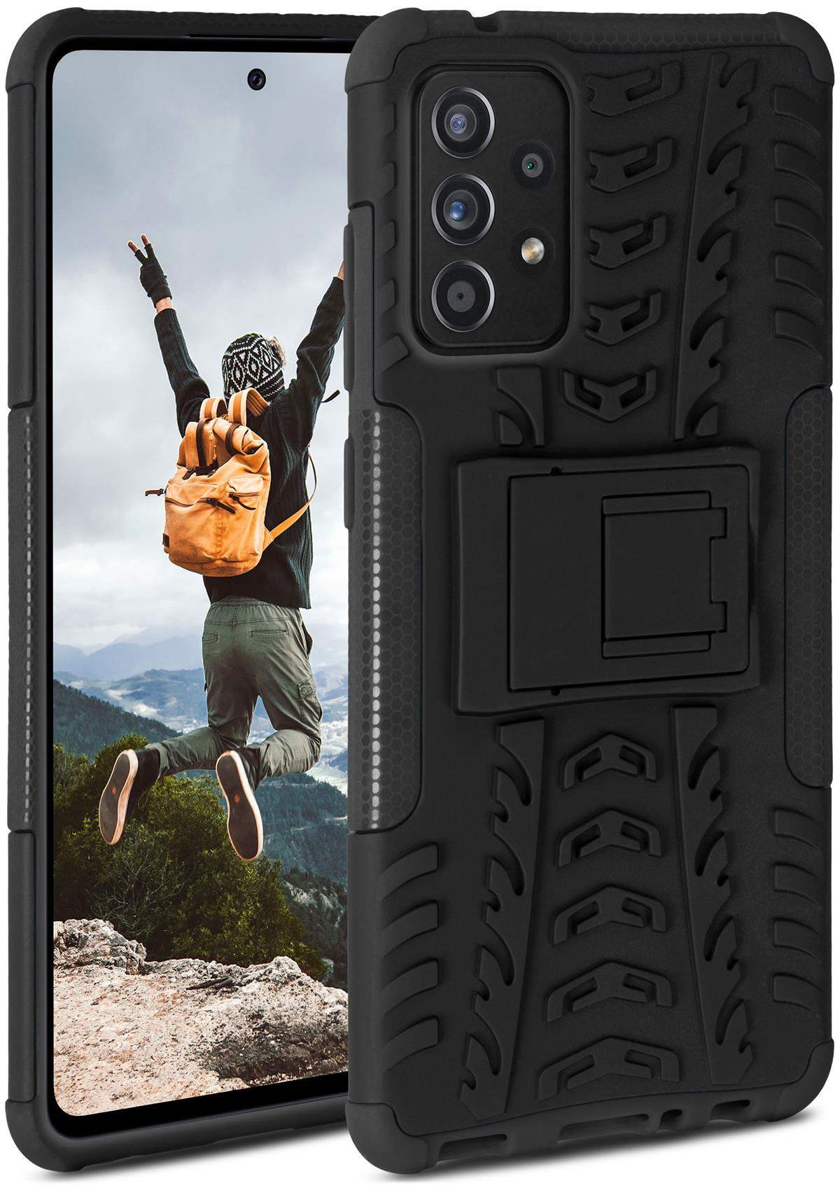 Backcover, ONEFLOW Case, Obsidian 5G, Galaxy Samsung, A72 Tank