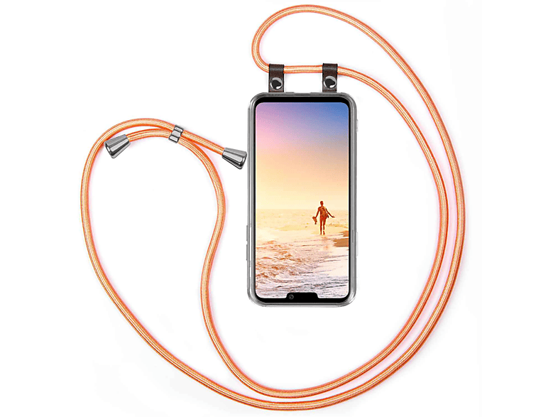 MOEX Handykette, Backcover, LG, G8 Coral Shiny ThinQ
