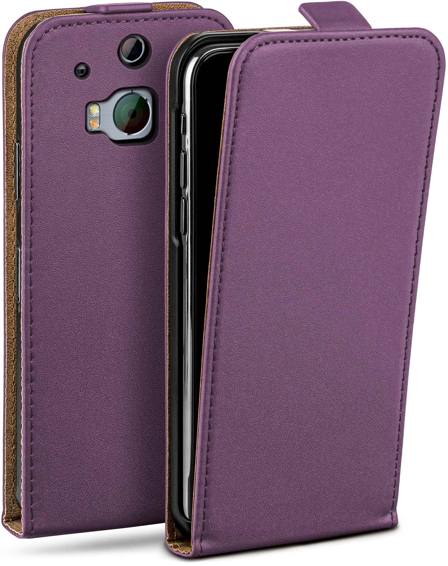 MOEX Flip Case, Flip Indigo-Violet M8s, Cover, HTC, One