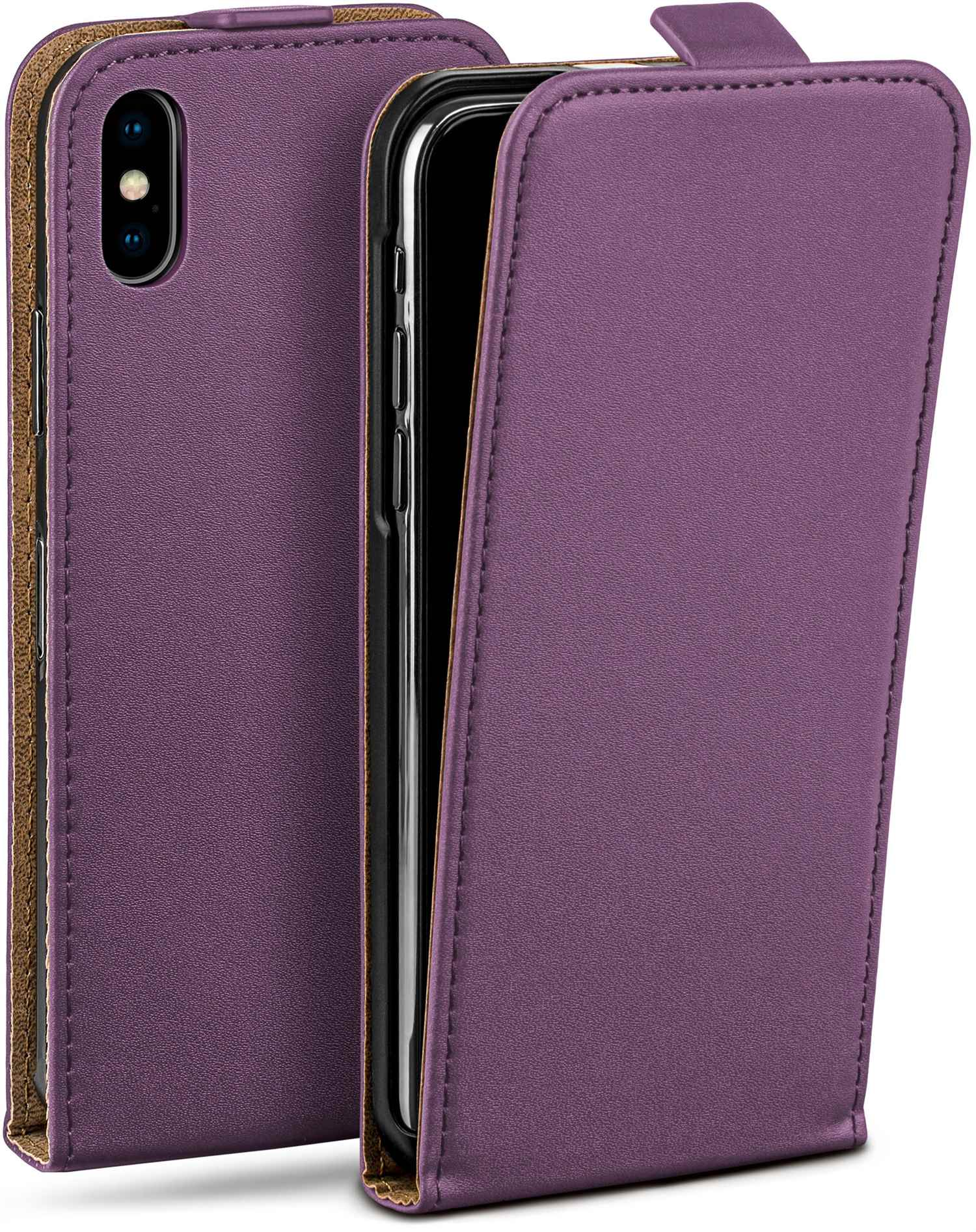 MOEX Flip Case, Flip Cover, Apple, X, iPhone Indigo-Violet