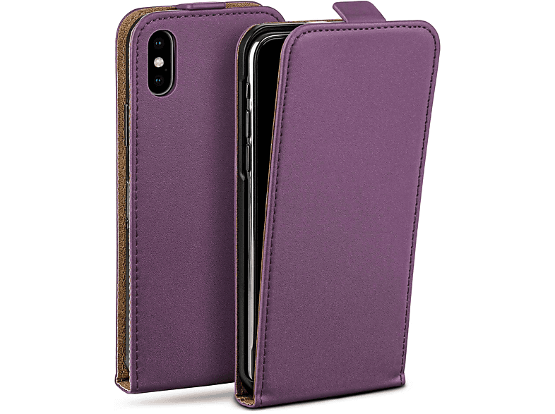 MOEX Flip Case, Flip Cover, Apple, iPhone X, Indigo-Violet