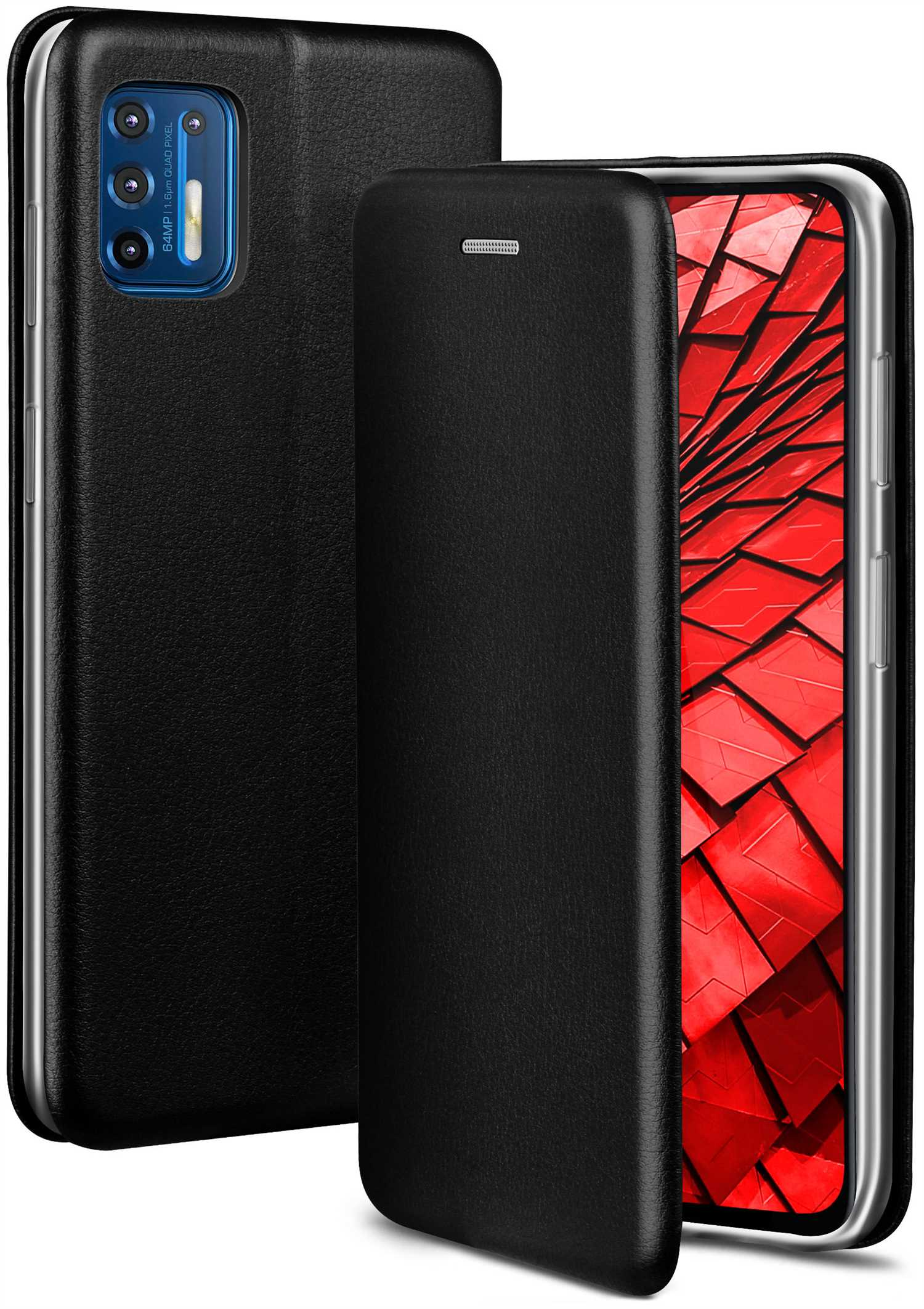 Cover, G9 Case, Motorola, - Moto ONEFLOW Business Tuxedo Flip Plus, Black