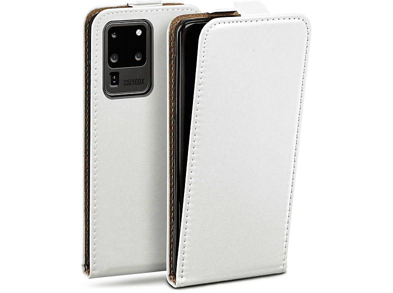 MOEX Flip Case, Flip Cover, Samsung, Galaxy S20 Ultra 5G, Pearl-White