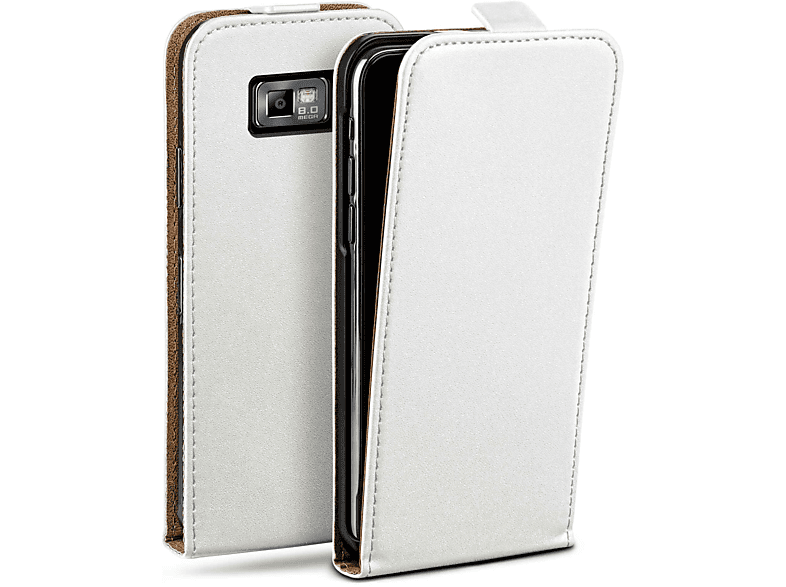 Flip Pearl-White Galaxy S2, Case, MOEX Samsung, Cover, Flip