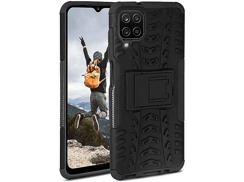 ONEFLOW Tank Case, Backcover, Samsung, Galaxy A12, Obsidian