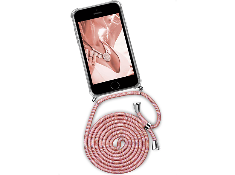 ONEFLOW Twist Case, Backcover, Generation Apple, (Silber) iPhone (2016), Shiny SE Blush 1