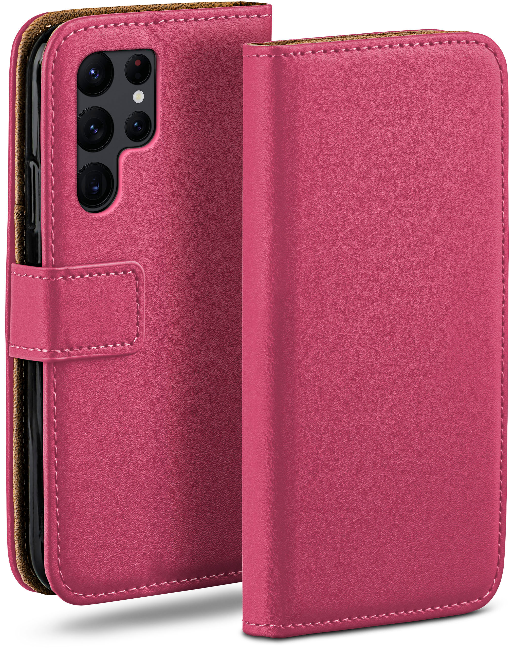 Ultra, Case, Galaxy Samsung, MOEX Book Bookcover, Berry-Fuchsia S22