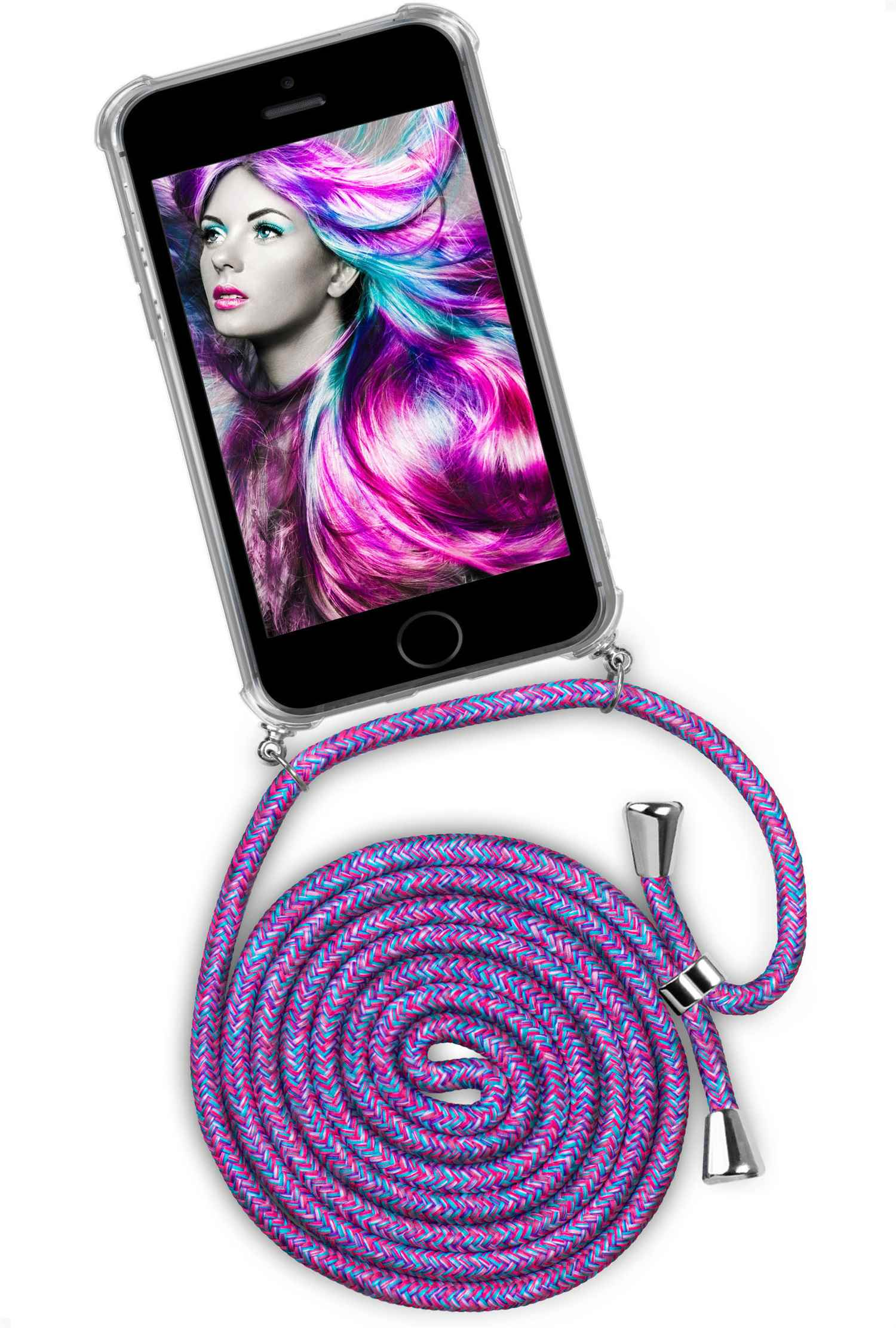 (Silber) iPhone Case, Apple, Unicorn Backcover, Twist ONEFLOW Crazy 5,
