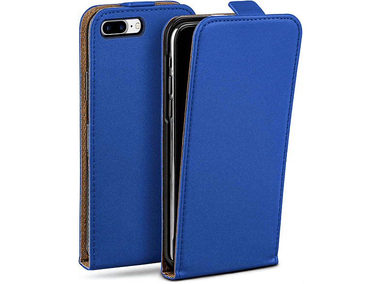 MOEX Flip Plus, Royal-Blue Cover, 7 iPhone Apple, Flip Case