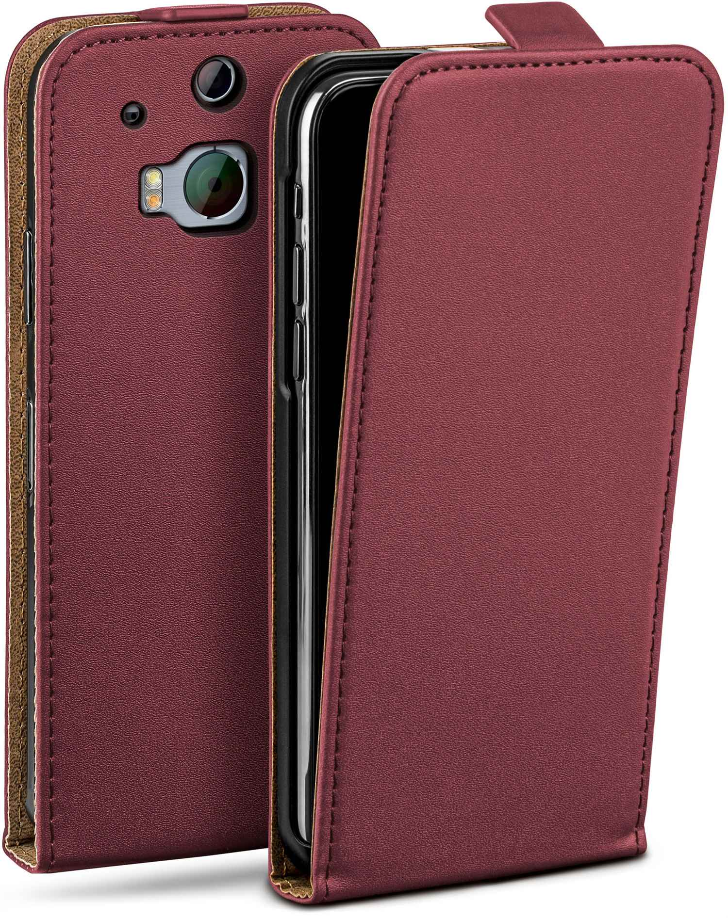 MOEX Flip Case, Flip Cover, M8s, One Maroon-Red HTC