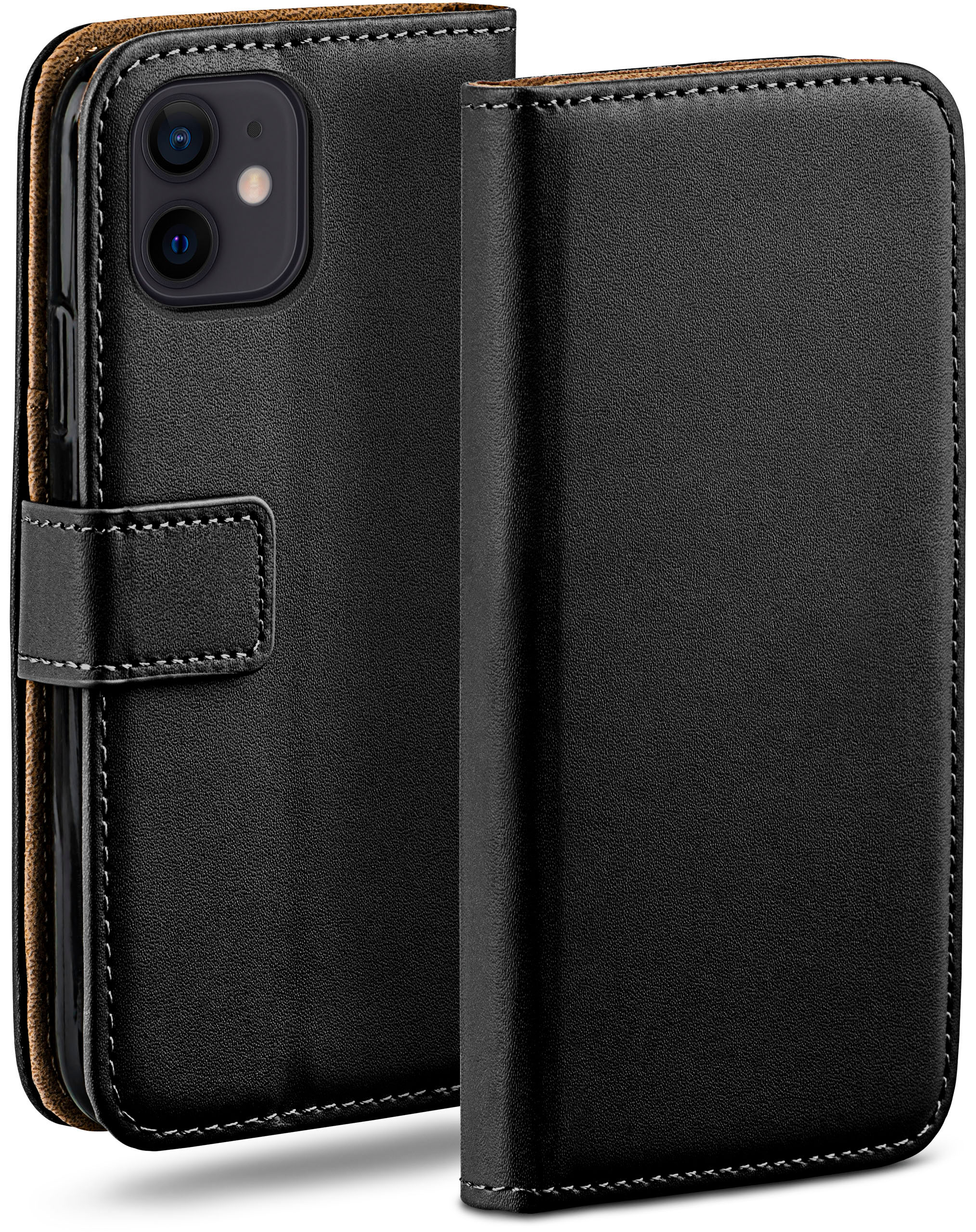 Bookcover, Case, Deep-Black MOEX Apple, iPhone 12, Book