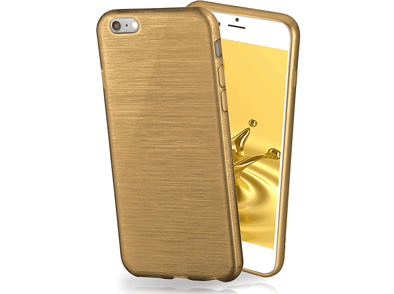 Backcover, 3. MOEX Apple, (2022), Brushed Generation SE iPhone Ivory-Gold Case,